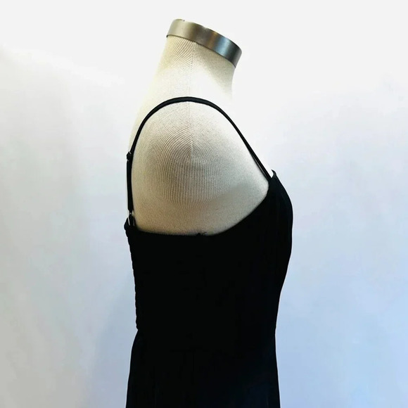 NWT Lily Rose Juniors Sleeveless Adjustable Strap Black Mini Dress Size Medium - Picture 7 of 14